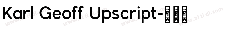 Karl Geoff Upscript字体转换